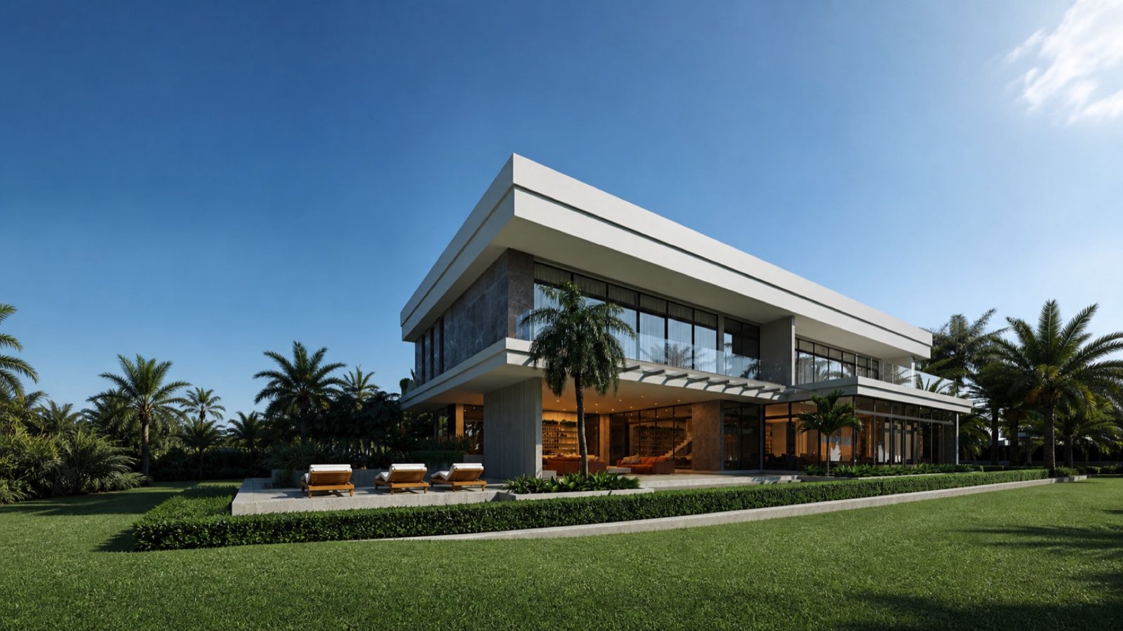 Finished modern home
